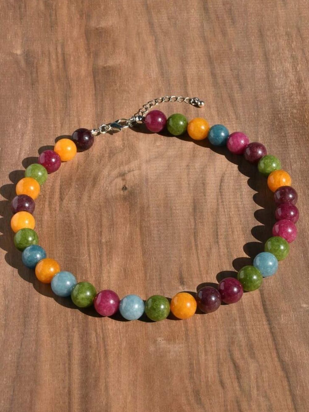 Multicolor Beaded Necklace Q1144
